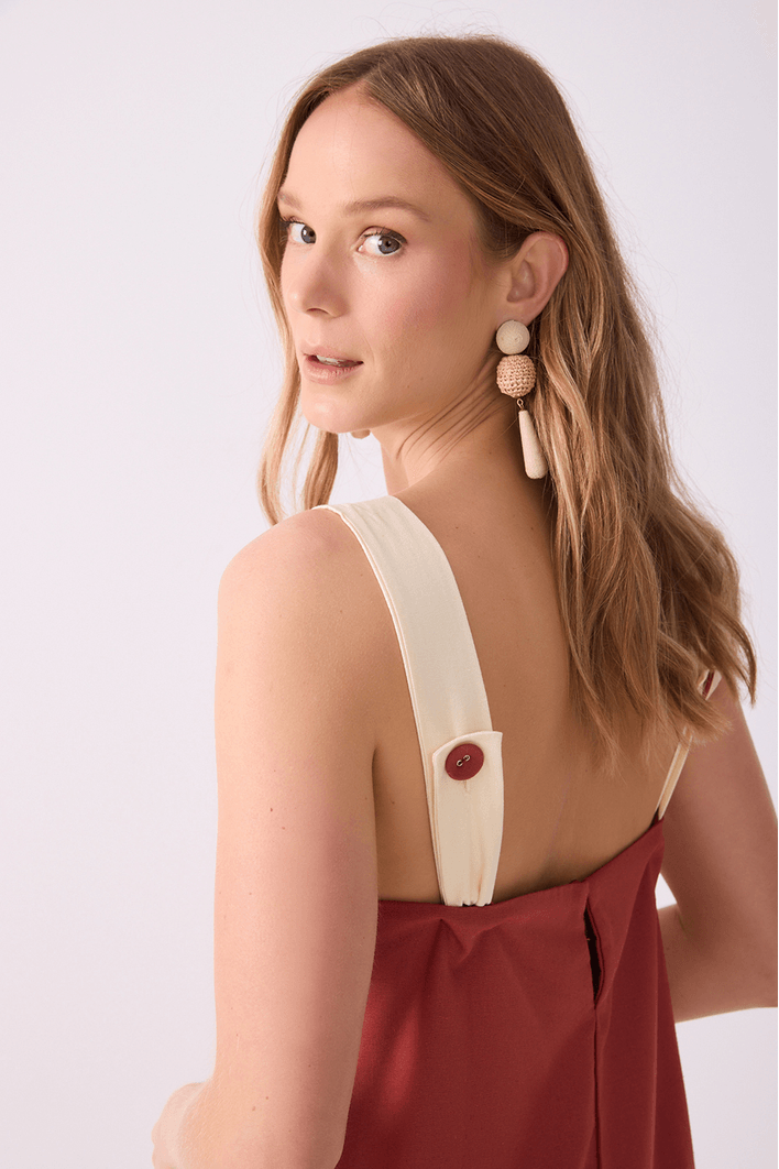 Vestido Curto Linho  Retinho