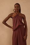 Blusa Crepe Amarração Pescoço