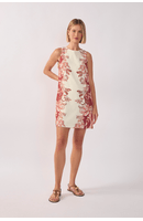 Vestido Linho Est Onda Floral