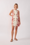 Vestido Linho Est Onda Floral