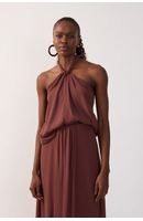 Blusa Crepe Amarração Pescoço