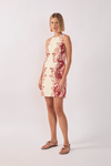 Vestido Linho Est Onda Floral