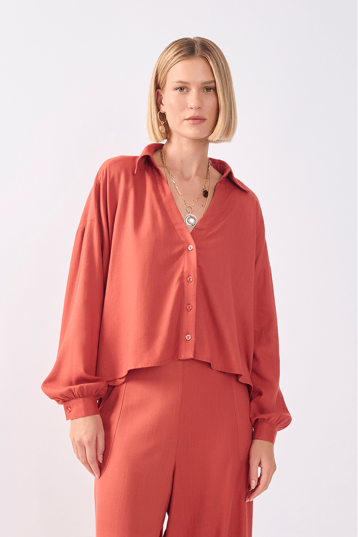 Camisa Decote V