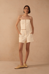 Short Algodão Bolso Aplicado