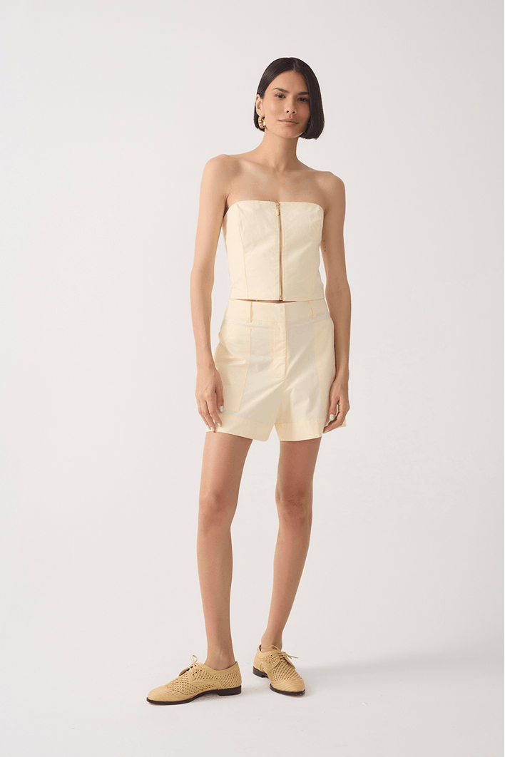 Short Algodão Bolso Aplicado