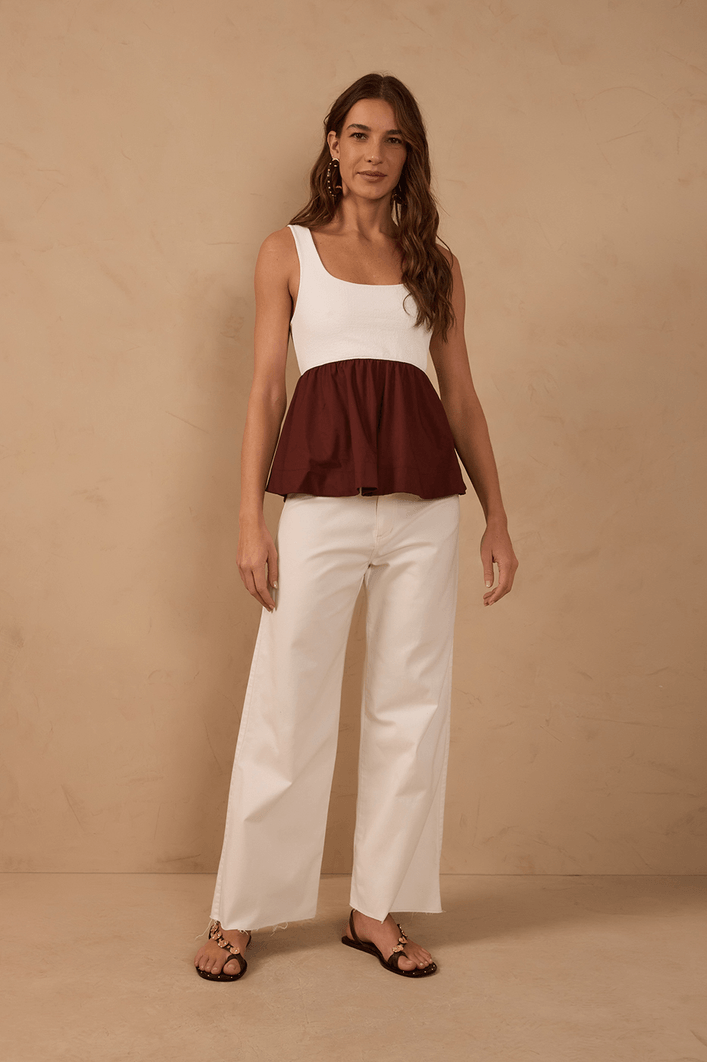 Calça Sarja Cropped