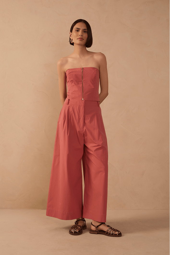 Calça Algodão Pantacourt