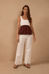 Calça Sarja Cropped