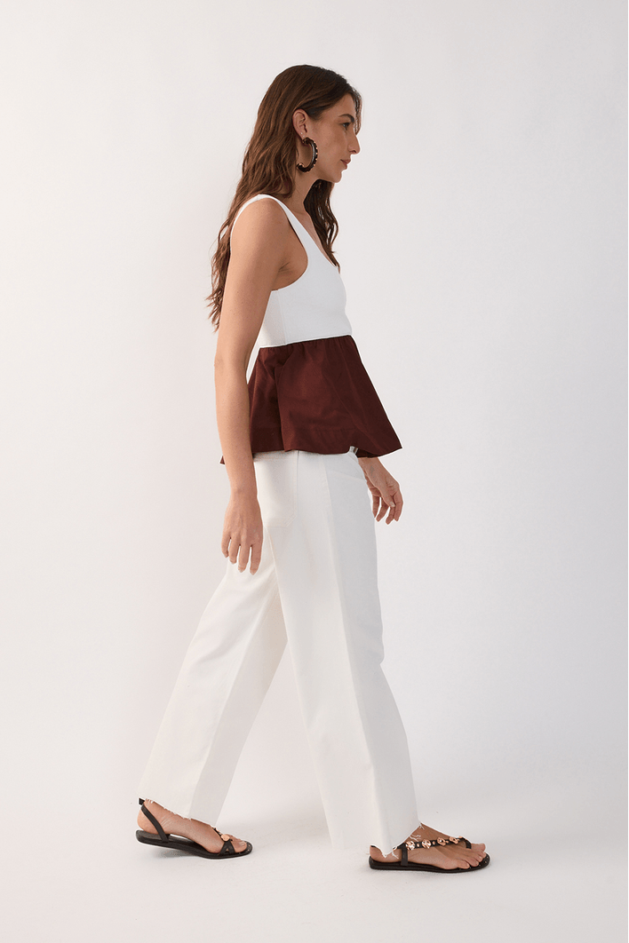 Calça Sarja Cropped