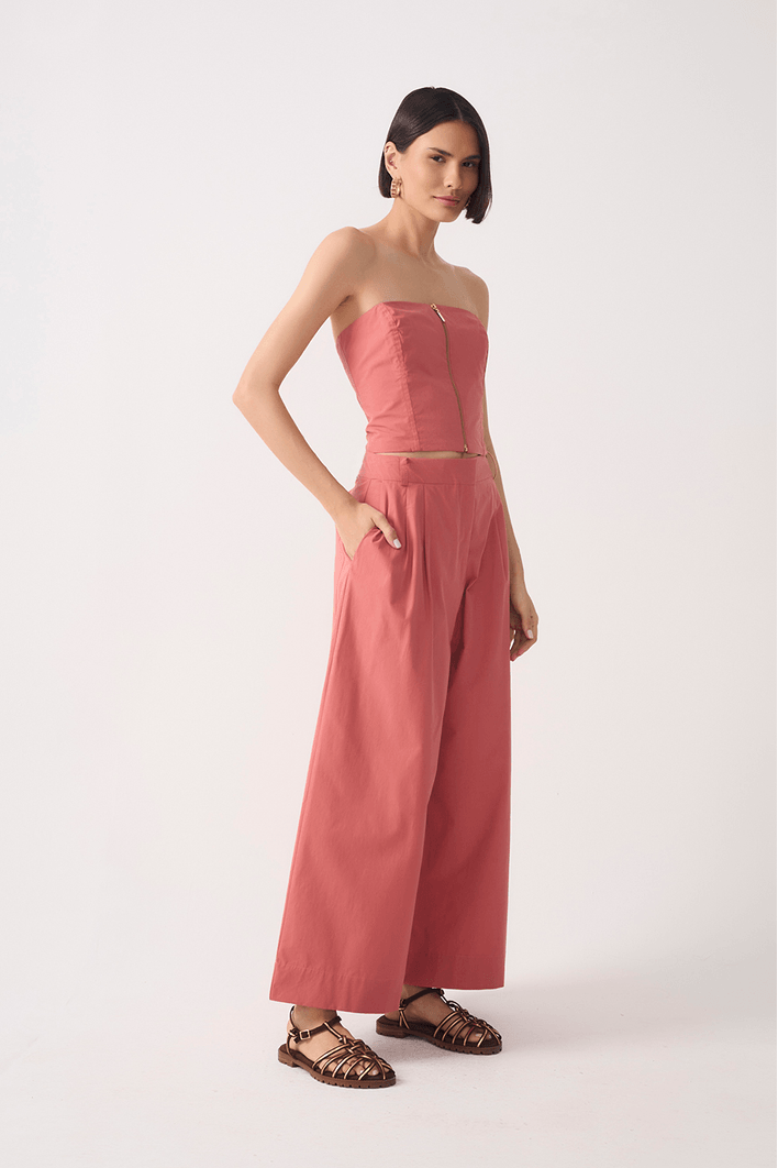 Calça Algodão Pantacourt