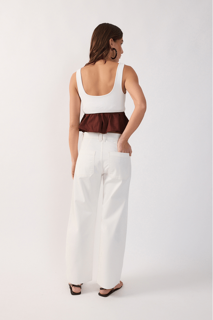 Calça Sarja Cropped