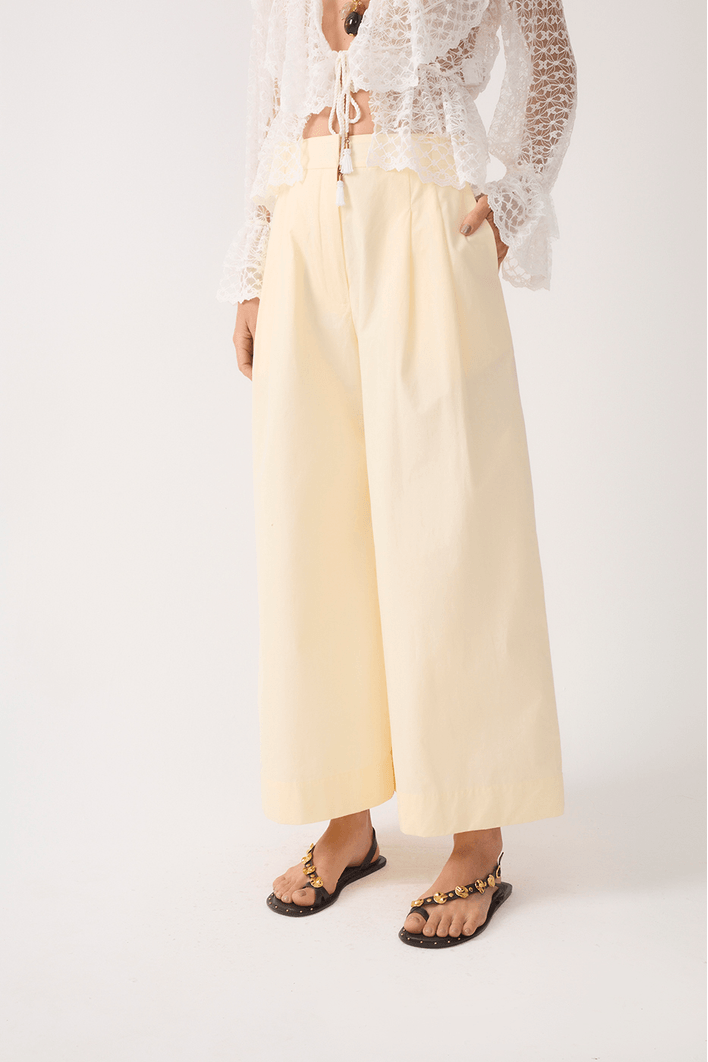 Calça Algodão Pantacourt