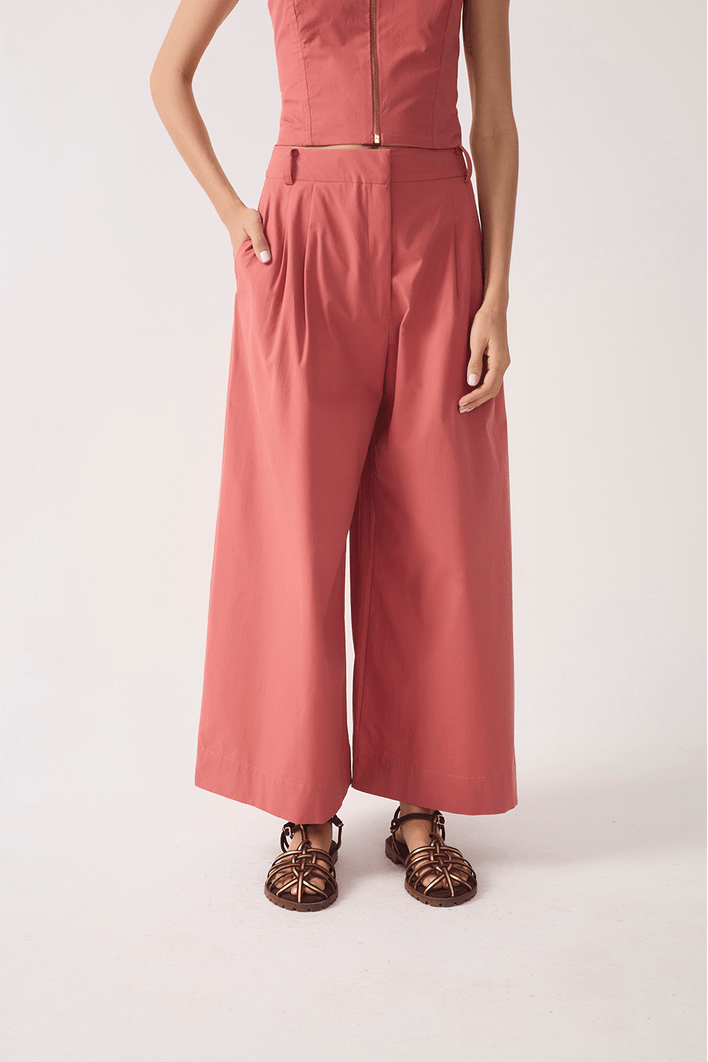 Calça Algodão Pantacourt