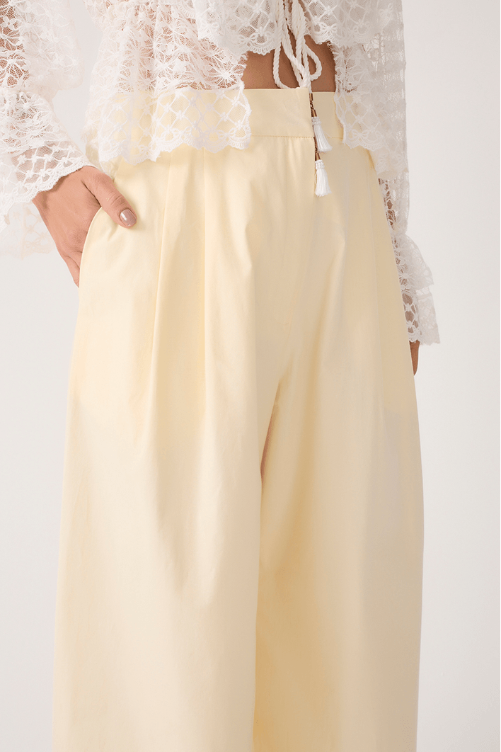 Calça Algodão Pantacourt