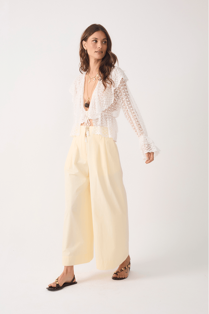 Calça Algodão Pantacourt