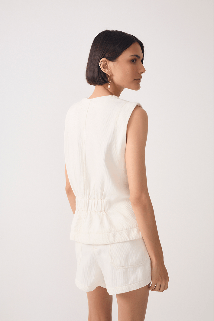 Colete Sarja Botões