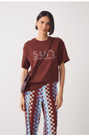 T-shirt Silk Sun