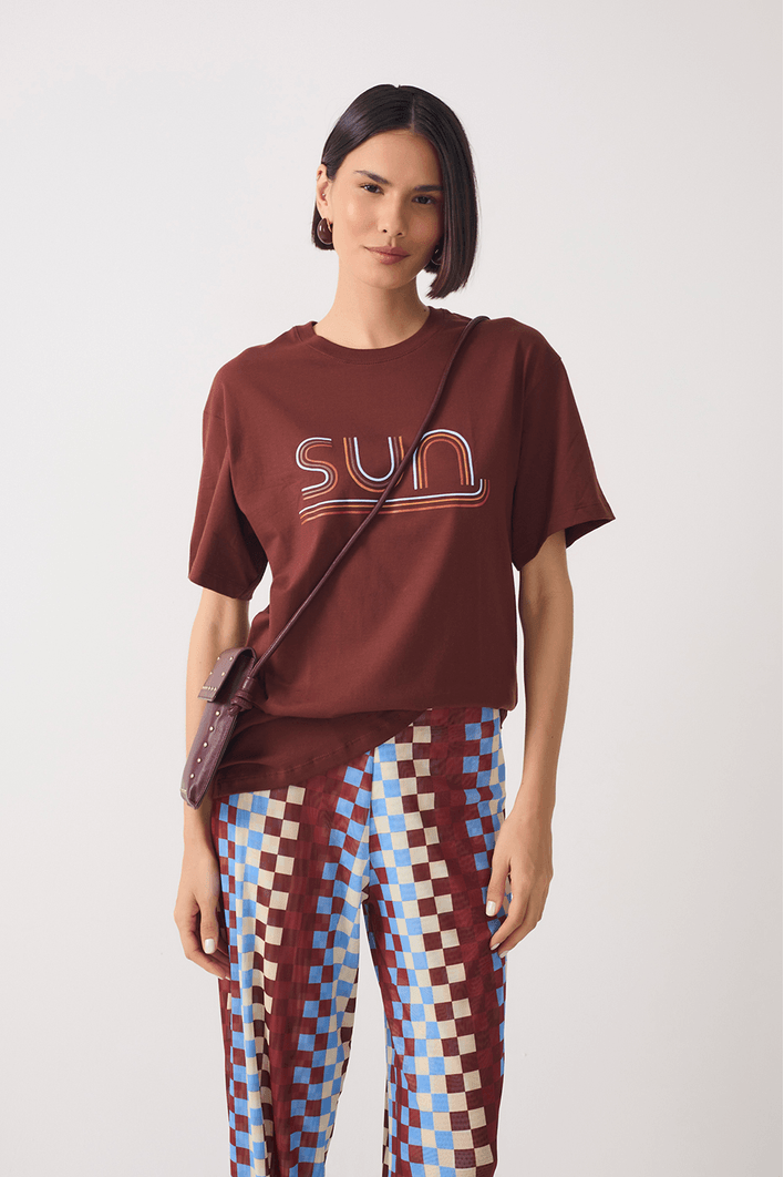 T-shirt Silk Sun