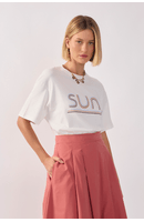 T-shirt Silk Sun