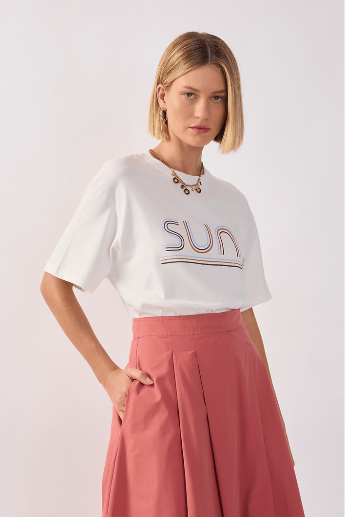 T-shirt Silk Sun