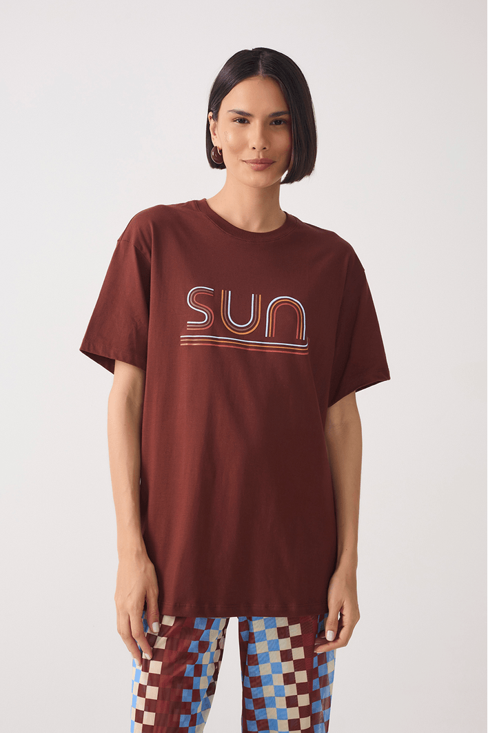 T-shirt Silk Sun