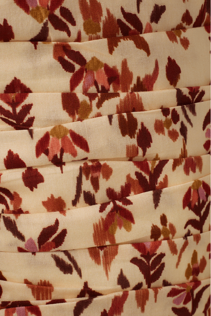 Vestido Drapeado Est Jardim Ikat