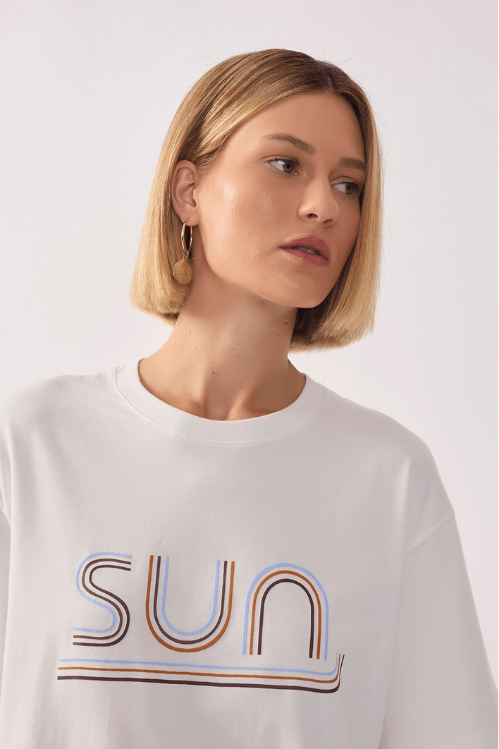 T-shirt Silk Sun