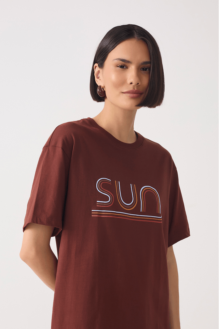 T-shirt Silk Sun