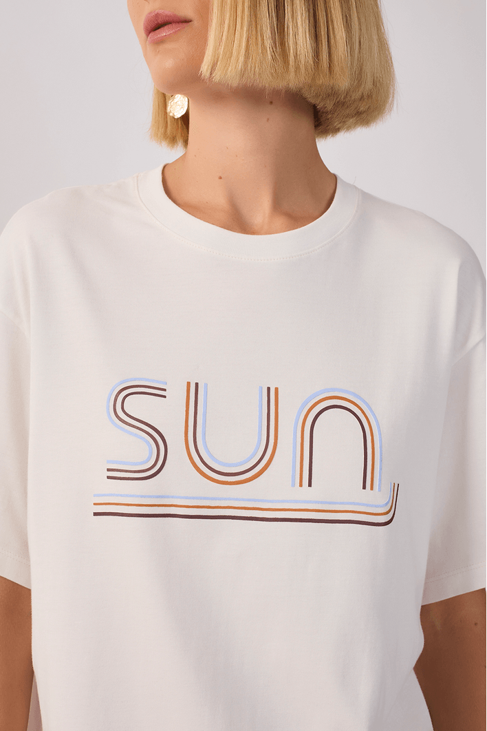T-shirt Silk Sun