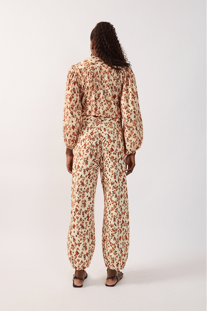 Calça Sarja Faixa Est Jardim Ikat