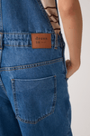 Jardineira Jeans Barrel Confort