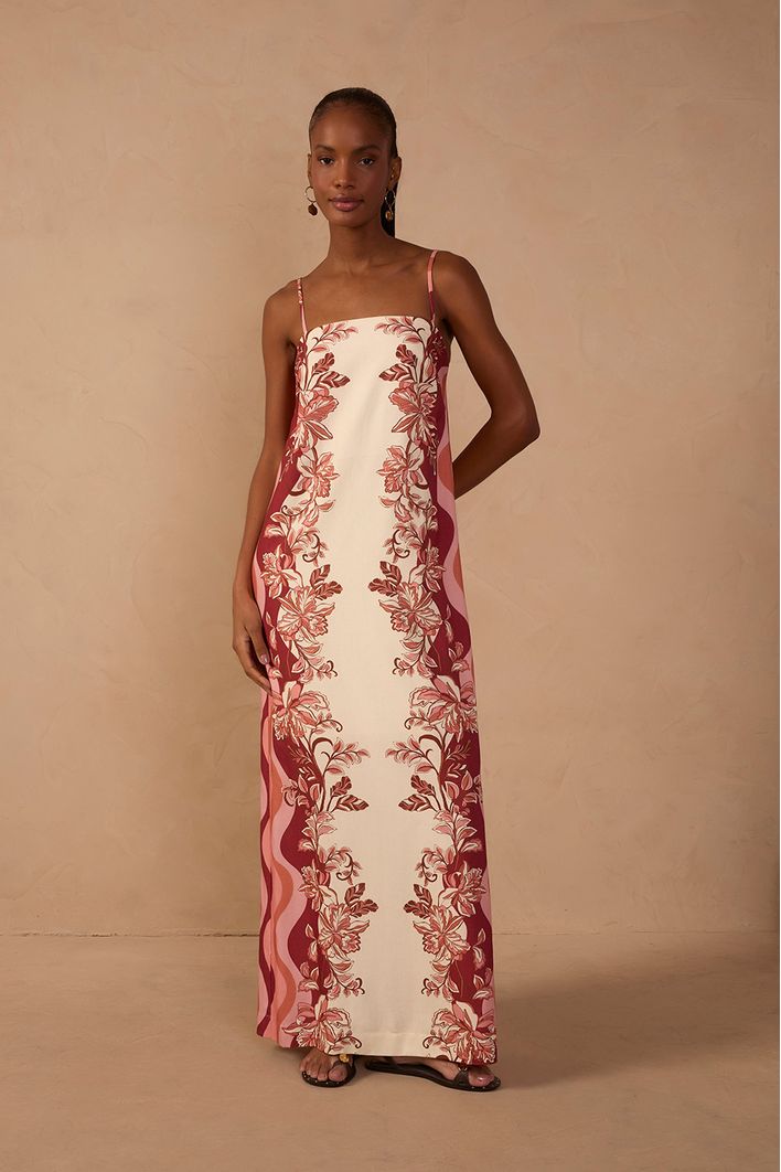 Vestido Est Onda Floral