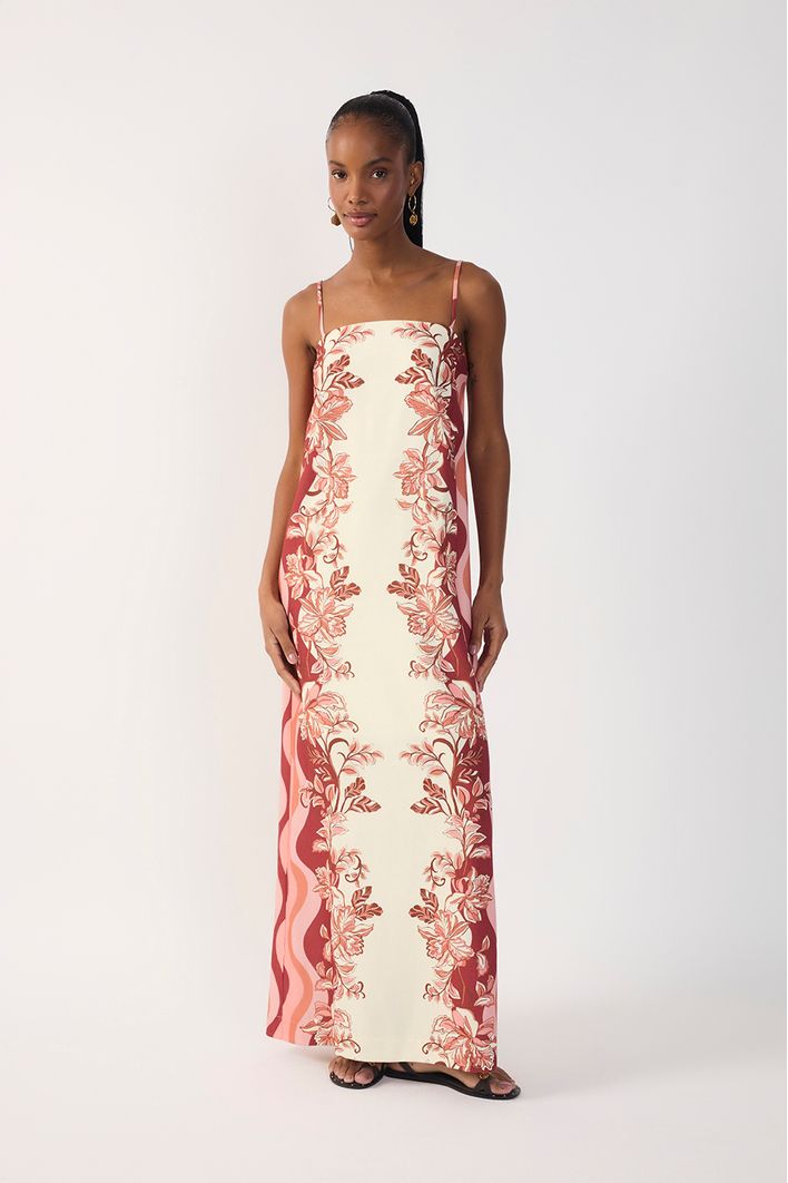 Vestido Est Onda Floral