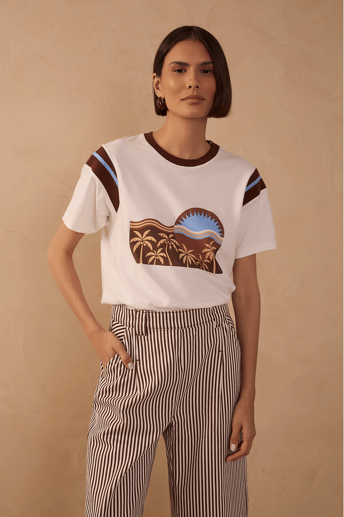 Blusa Silk Vintage Com Bordado