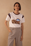 Blusa Silk Vintage Com Bordado
