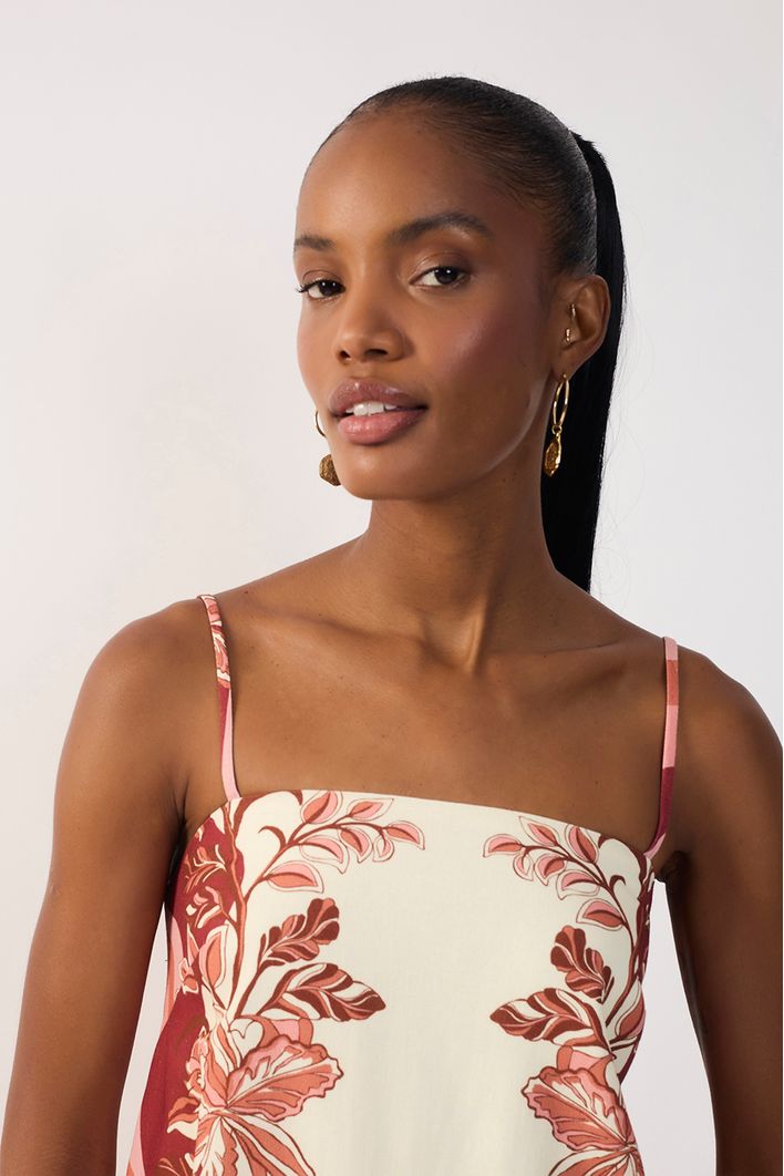 Vestido Est Onda Floral
