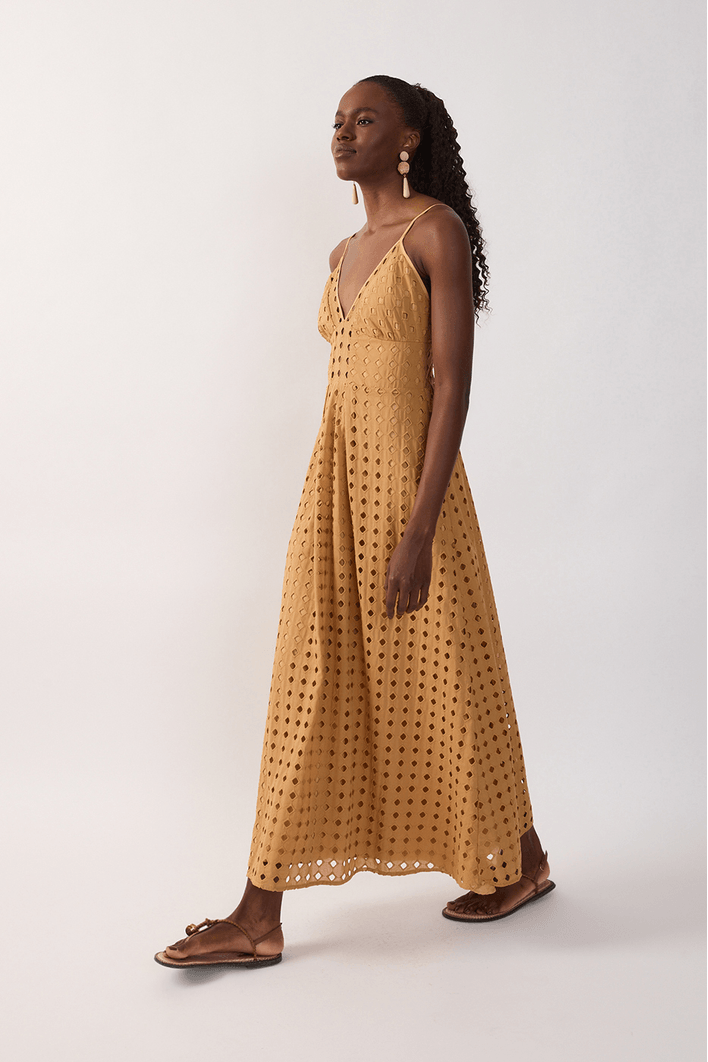 Vestido Cropped Decote Laise