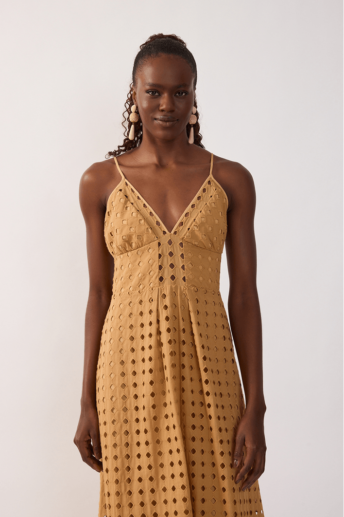 Vestido Cropped Decote Laise