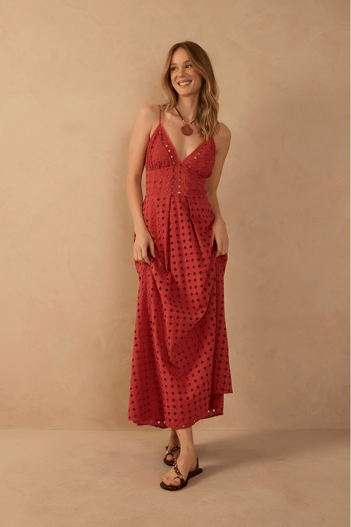 Vestido Cropped Decote Laise