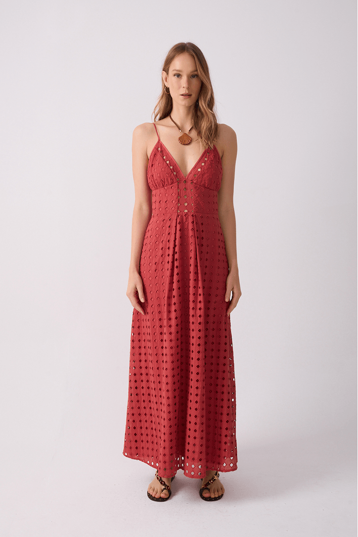 Vestido Cropped Decote Laise