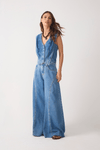 Calça Jeans Pantalona Recortes