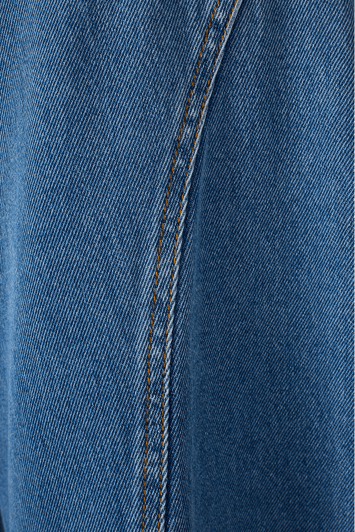 Calça Jeans Pantalona Recortes