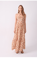 Vestido Longo Est Jardim Ikat