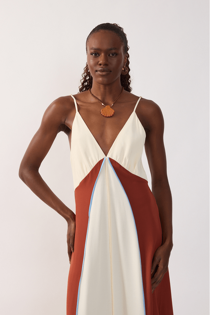 Vestido Cropped Recortes