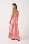 Vestido Cropped Algodão Barrado