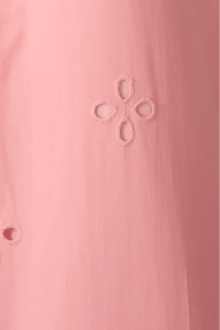 Vestido Cropped Algodão Barrado