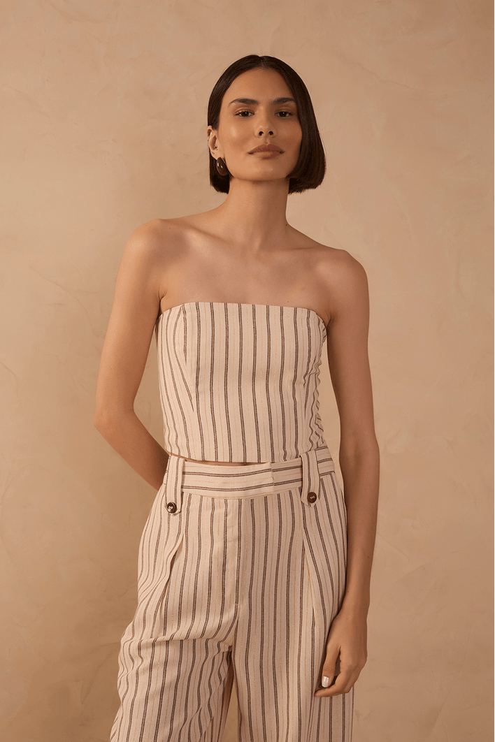 Top Linho Listra Lurex