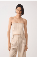 Top Linho Listra Lurex