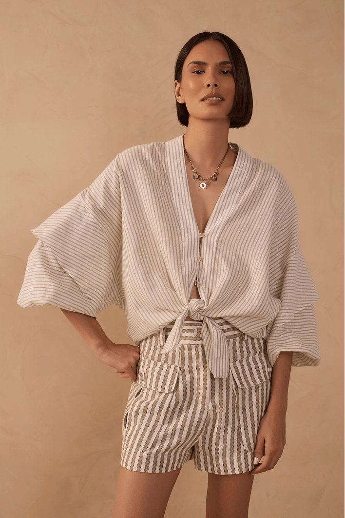 Camisa Algodão Listrado