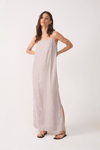 Vestido Cropped Babado Costas Listrado